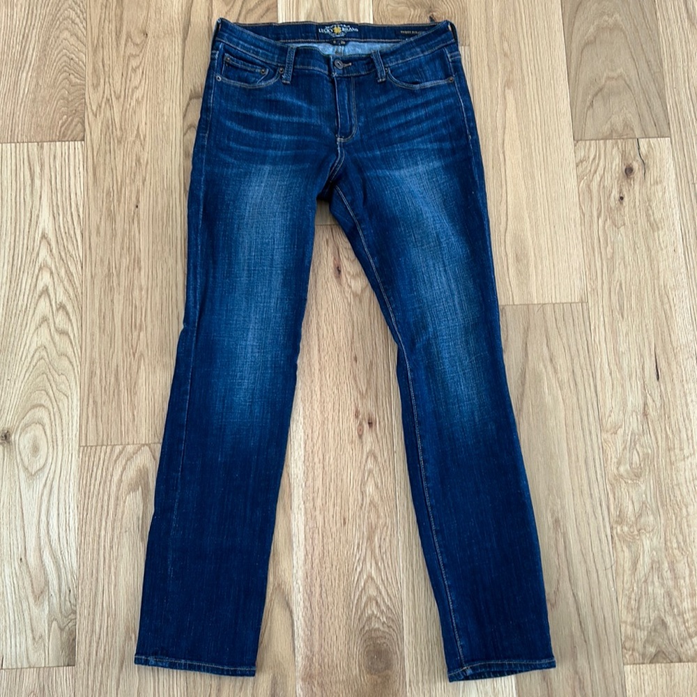 Women’s Lucky Brand Dark Wash Sweet Straight Jeans (size 6/28 A)